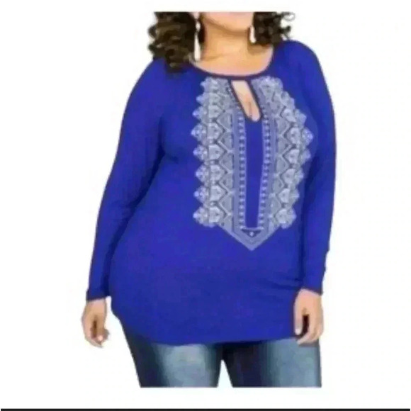 Ashley Stewart Woman’s plus size 26 long sleeve blouse - Picture 1 of 4